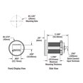 thumbnail image 3 of Blue Sea Systems 1733200 Mini Voltmètre OLED, Bleu, 3 of 3