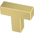 thumbnail image 6 of Franklin Brass P46678k-B3 Simple Modern Square 1-1/4" Bar Cabinet Knob - Gold, 6 of 7