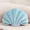Sky Blue, variant on Seashell Decorative Pillow Shell Shaped Throw Pillow 3D Insert Beach Pillow Soft Velvet Pillow Sea Ocean Decoration Couch Bed Pillow Cushions(Pink,14 X 11 inch)