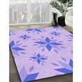 thumbnail image 3 of Ahgly Company Machine Washable Indoor Rectangle Transitional Blossom Pink Area Rugs, 7' x 9', 3 of 7