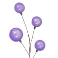 thumbnail image 2 of Vickerman 10' Lavender Pearl Branch Ball Wire Garland., 2 of 4