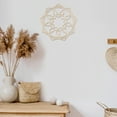 thumbnail image 3 of Mandala Wooden Wall Art, Geometric Trellis Star Oriental Vintage, Birch Wood Plywood Rustic Wall Art Accent for Hallway Bedroom Living Room Cafes and Offices, 11.4" X 11.4" X 0.1", by Ambesonne, 3 of 5