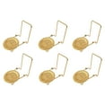 thumbnail image 1 of Bovado USA Tea Cup and Saucer Display Stand Easel, Brass, 6 Pack, 1 of 6