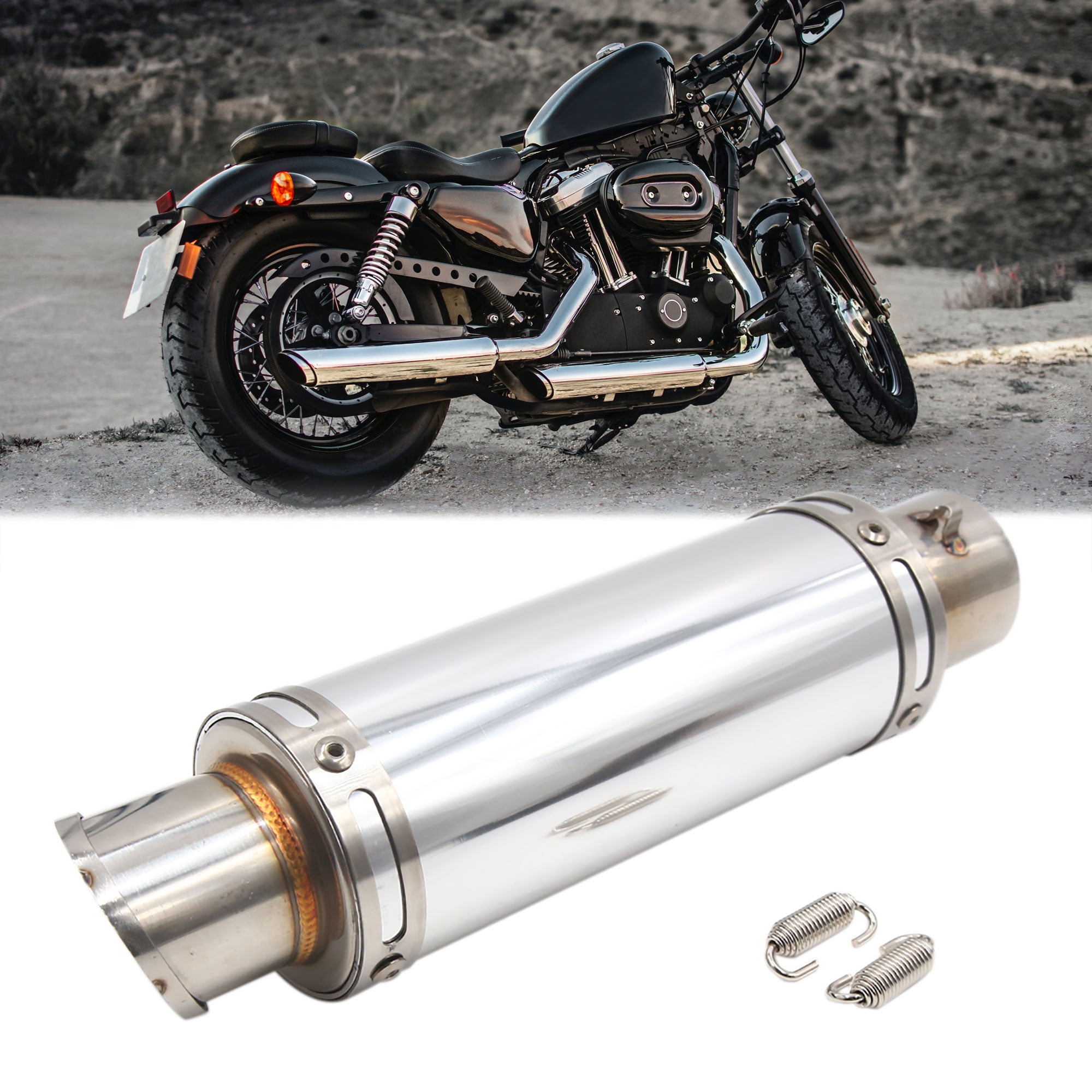 Stainless Steel Motorcycle Exhaust Muffler Middle Link Pipe