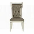 thumbnail image 6 of Glamorous 2-Piece Side Chairs Set - Acrylic Crystal Tufted Back, Champagne Finish, Wood Frame Dining Furniture, 6 of 9