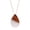Clear, variant on Inc Brown Resin Wooden Teardrop Pendant Necklace for Women | Wood Anniversary Gift