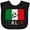 AB-Black, variant on Inktastic Italian Soccer Boys or Girls Baby Bib