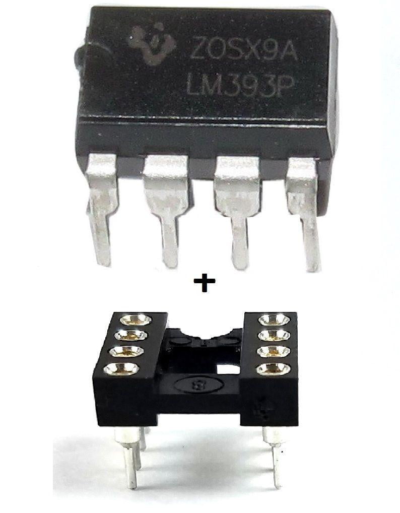 Texas Instruments LM393P LM393 + Sockets - Dual Differential Comparator ...