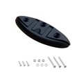 thumbnail image 1 of Tacos plegables abatibles, tacos de muelle marino para barcos con tornillos de montaje para barcos, miniremolcadores, yates, nailon negro, 1 of 5