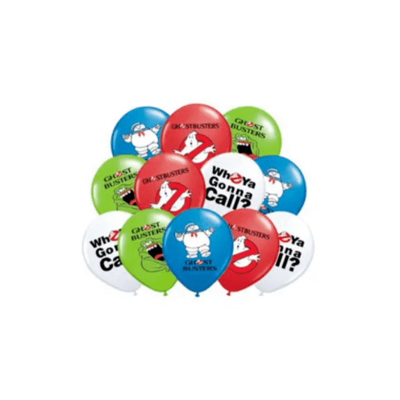 Ghostbusters Balloons Bouquet - 10 pcs Latex Balloons