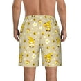 thumbnail image 3 of Naloa Cute Bee Gnomes Men's Beach Shorts, Surfing shorts, Swim trunks, Quick Dry Swim Trunks for Surfing Beach Fun - Medium, 3 of 9