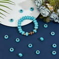 thumbnail image 4 of 100pcs Turquoise Beads 14mm Blue Turquoise Beads Large Hole Round Spacer Beads Turquoise Stone Beads European Beads for Summer Bracelet Necklace Earring Crafts Jewelry Making, 4 of 5