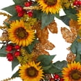 thumbnail image 4 of Nearly Natural 4275 27 in. Sunflower Berry Artificial Wreath, 4 of 4