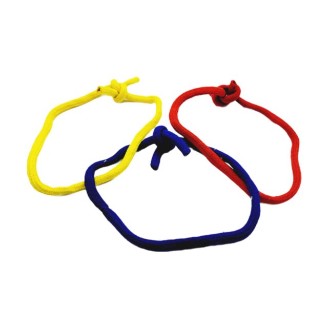 Enlace de bucles de cuerda, accesorios para trucos de mago, tres cuerdas, fácil de operar, accesorios para trucos de ilusionismo para principiantes,