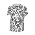 thumbnail image 6 of Wukai Hand Drawn Snake Print Men's Short-Sleeved Mesh T-Shirt,Quick-Dry Short Sleeve Workout T-Shirt-4X-Large, 6 of 8