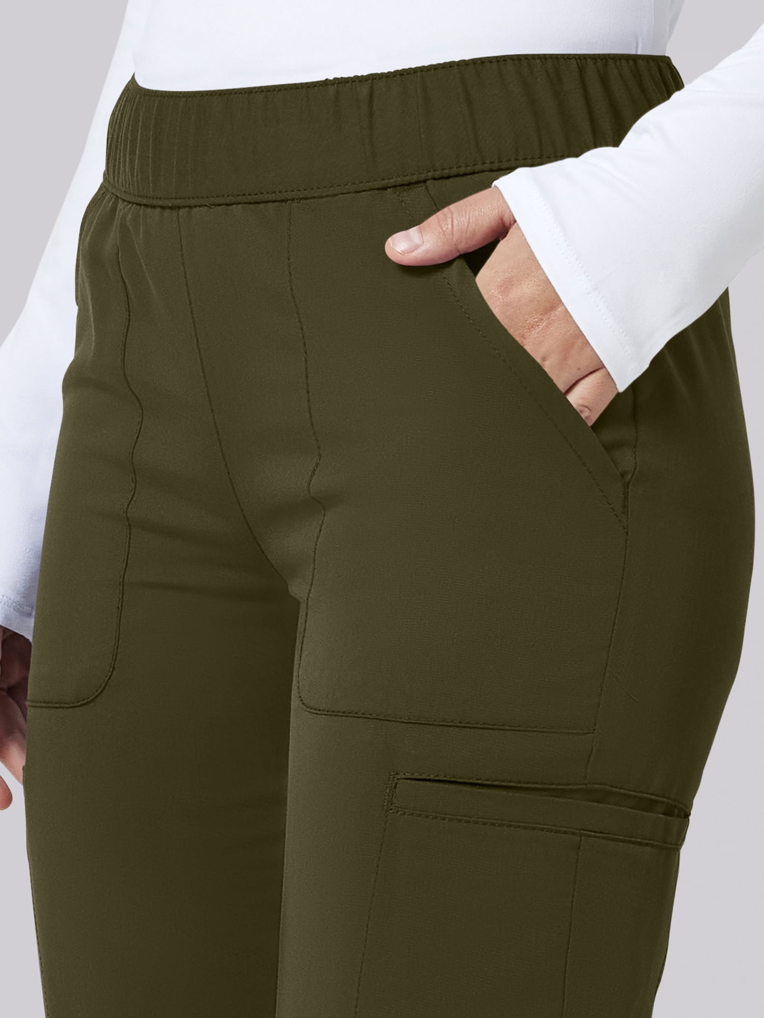 Scrubstar Ultimate Women’s Antimicrobial Cargo Jogger Scrub Pant, Sizes XS–3XL