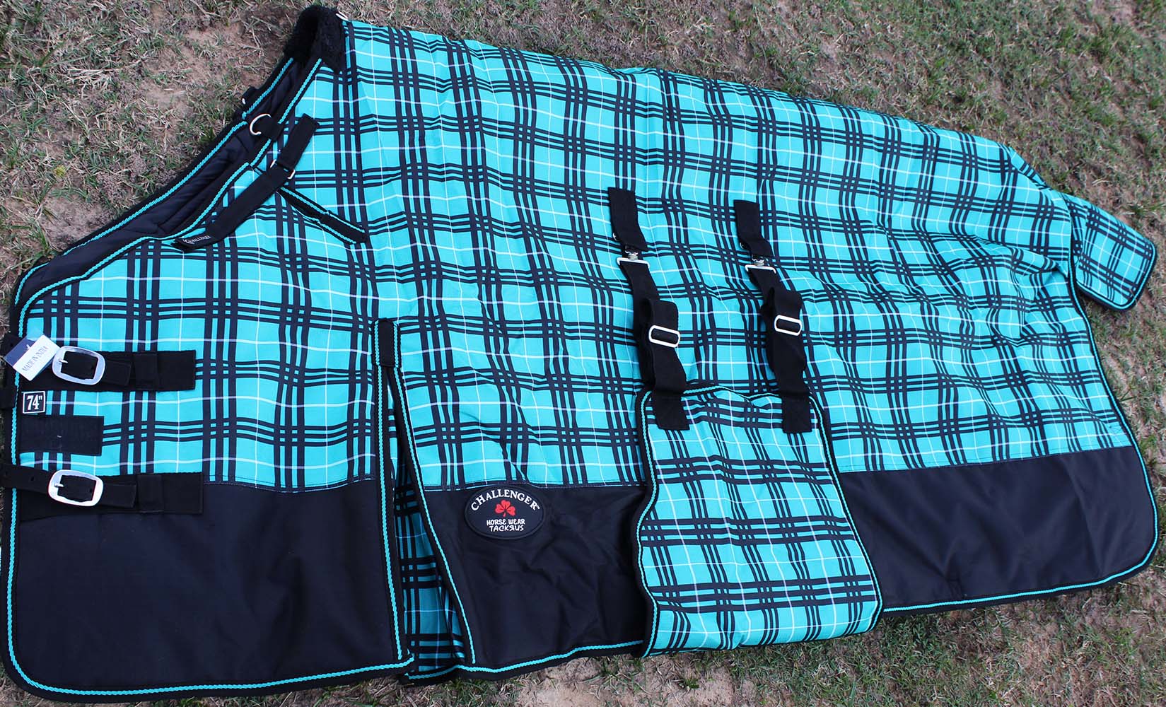 66" 1200D Turnout Waterproof Horse Tough WINTER BLANKET HEAVY Belly