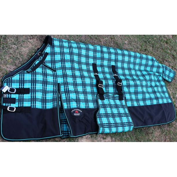 66" 1200D Turnout Waterproof Horse Tough WINTER BLANKET HEAVY Belly