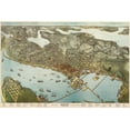 thumbnail image 3 of Seattle, Washington, (1891), Panoramic Map (100% Cotton Tea Towel, Decorative Hand Towel, Kitchen and Home), 3 of 3