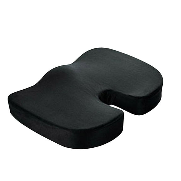 Seat Cushion - Memory Foam Cushion for Office Chair, Car Seat, Airplane, Bleacher - Sciatica & Hip & Coccyx Pain Relief Desk Chair Cushion for Long Sitting Office Workers