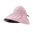thumbnail image 2 of Mdesiwst Women Summer Sun Hat Large Brim UV Protection Hollow-Top Design Travel Hat Foldable Outdoor Anti-UV Hat, 2 of 7