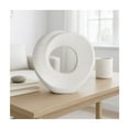 thumbnail image 3 of Decorative Home Decor Sculpture - Bathroom Accessory, Office and Room Decor Statement Piece - Modern Statue Accent for Living Room Decor, Bookself, Coffee Table or Artful Ornaments - 10" White, 3 of 16