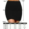thumbnail image 4 of Fashionazzle Women's Casual Rayon Stretchy Bodycon Pencil Mini Skirt, 4 of 44