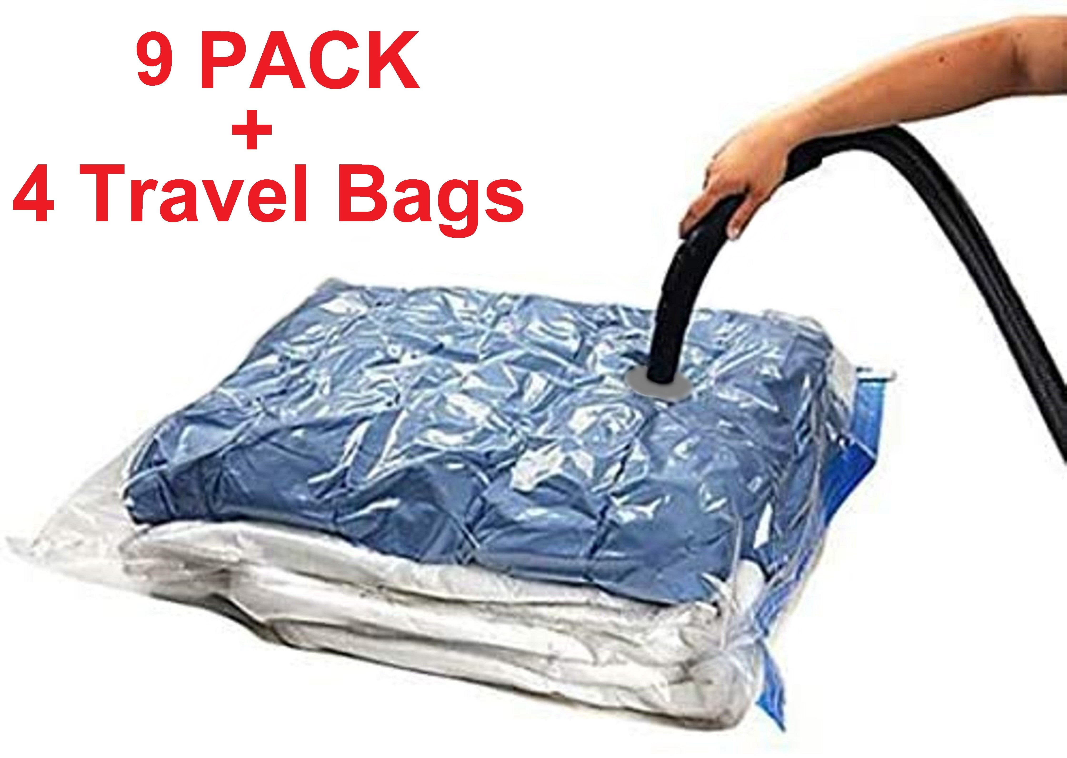 10 PACK COMBO: 6 Jumbo Extra Large 47x32 Vacuum Seal Space Saver Strong Storage  Bag + 4 Travel Compress Bag 