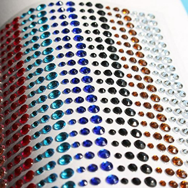 900pcs/sheet Rhinestone Stickers Self Adhesive Diy Decoration 3/4/5mm 3d  Faux Gem Embellishment Stickers Glitters For The Face - Glitter & Shimmer -  AliExpress