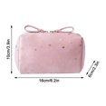 thumbnail image 2 of SPORYYO Velvet Cosmetic Bag - Portable Flannelette Star Handbag for Lipstick and Pocket Change Storage, 2 of 2