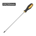 thumbnail image 4 of 12Inch Long Slotted Cross Screwdriver Magnetic Slotted Screwdriver With Rubber Handle Tools Accessories 250Mm*6Mm B Smile Home, 4 of 9