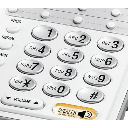 AT&T - CL2909 Corded Phone with Speakerphone - White
