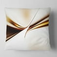 thumbnail image 2 of Designart Dynamic Golden Waves - Abstract Throw Pillow - 16x16, 2 of 5