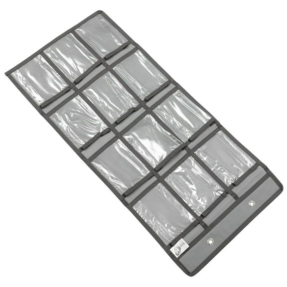 Wall Bag Holder Pockets Clear Chart Cellphone Stand Office Grey