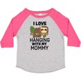 thumbnail image 3 of Inktastic I Love Hanging out with My Mommy with Sloth Boys or Girls Toddler T-Shirt, 3 of 5