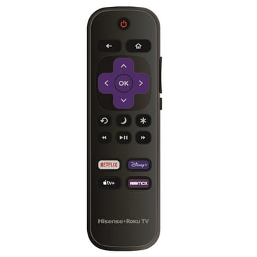 OEM Replacement Remote Control Compatible with All Hisense Roku TV Smart 4K Ultra HDTV 【Only Works with Hisense Roku TV, Not for Roku Stick and Roku Box】 (Netflix/Disney Plus/Apple TV  / HBO Max)