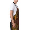thumbnail image 3 of Lsque Orange Dreamcatcher Waterproof Apron Chef Aprons for Men Heavy Duty Chemical Work Apron Extra Long Grilling Aprons with Adjustable Bib Apron, 3 of 9