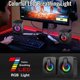 thumbnail image 3 of Altavoz para juegos para PC, altavoz de escritorio alimentado por USB con entrada auxiliar de 3,5 mm, control de volumen en línea, luces LED RGB, negro, 60*65*100 mm, 3 of 5