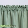 thumbnail image 2 of 3 Pcs Tier Curtain Valance Set, Rod Pocket Waterproof Waffle Weave Textured Short Curtain Valance, 2 of 9