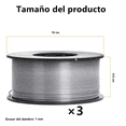 thumbnail image 2 of Kit 3 Rollos Microalambre Soldar 1 kg 1.00mm Fluxcore Sin Gas plata, 2 of 5