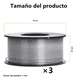 thumbnail image 2 of Kit 3 Rollos Microalambre Soldar 1 kg 1.00mm Fluxcore Sin Gas plata, 2 of 5