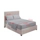 thumbnail image 2 of Juego de ropa de cama para el hogar Sábana Funda de colchón Funda de almohada Juego de ropa de cama de poliéster de color sólido, Gris, Completo, 4pcs / set Eigraketly HA6267-18B, 2 of 7