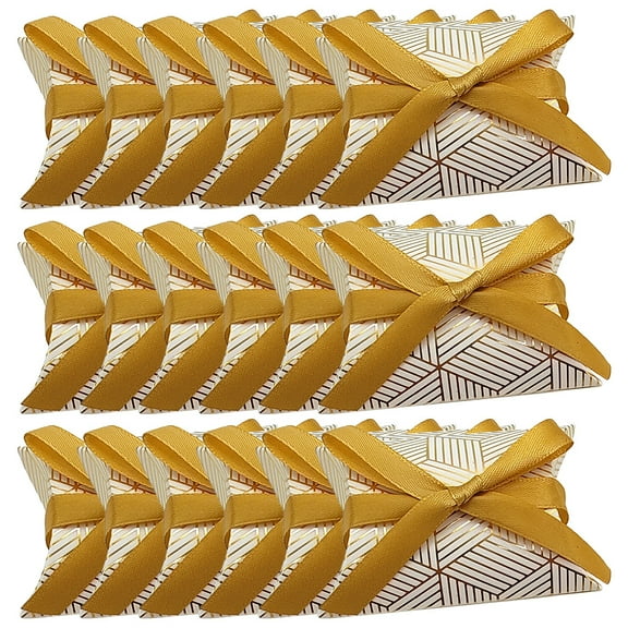 100 Pcs  Party Favors Boxes with Ribbons Wedding Party Favor Boxes Wedding Decoration
