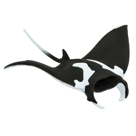 Safari Ltd. Manta Ray Figurine - Realistic 5.75" Sea Life Figure- Educational Toy for Boys, Girls & Kids Ages 3 