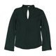 thumbnail image 1 of Sanctuary Clothing Blusa tipo túnica con gargantilla para mujer, verde, mediana, 1 of 1