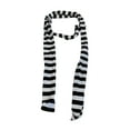 thumbnail image 5 of Harmtty Women Scarf Striped Print Thin Long Scarf Harajuku Style Lightweight Breathable Cotton Scarf Girl Neck Wrap, 5 of 8