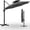 Grey, variant on Gaderth 10x10 ft Round Outdoor Umbrella, Cantilever Patio Umbrella with Adjustable Height, 360-Degree Rotation Hanging Offset Market Outdoor Sun Shade-Base Not Included