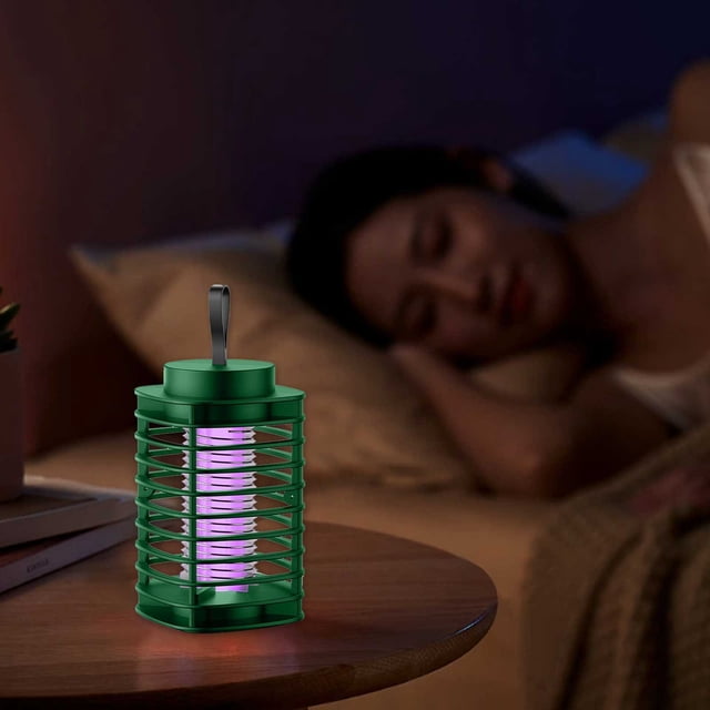 Fiudx Lámpara Trampa para Mosquitos, Alimentación Por Usb, Tecnología de Silenciamiento de Descargas Eléctricas, Ahorro de Energía Ecológico, Ideal para El Hogar, Dormitorio, Sala de Estar, Seguro pa