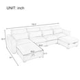 thumbnail image 2 of Harper & Bright Designs Modern Modular Corner Sofa Sectional with 2 Storage Ottomans, Free Combination L-Shaped Couch Set for Living Room, Beige, 2 of 18