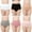Pink, variant on 6-Pack Women's High-Waisted Briefs, Soft Cotton Stretch Underwear with Wide Elastic Waistband, Comfortable Tummy Control Panties